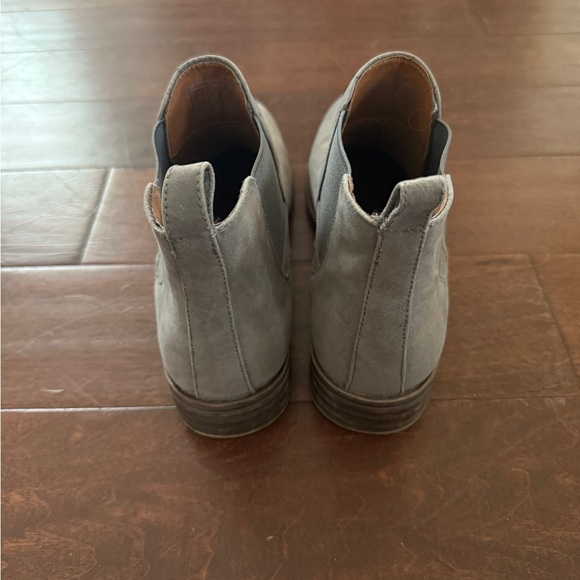 Gray Suede Men's Chelsea Boots - Picture 3 of 7